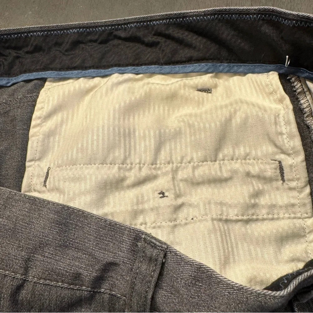 Volcom dark gray men's mid length shorts, zipper button closure, pockets, 32. - Picture 13 of 15